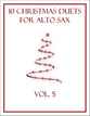 10 Christmas Duets for Alto Sax (Vol. 5) P.O.D. cover
